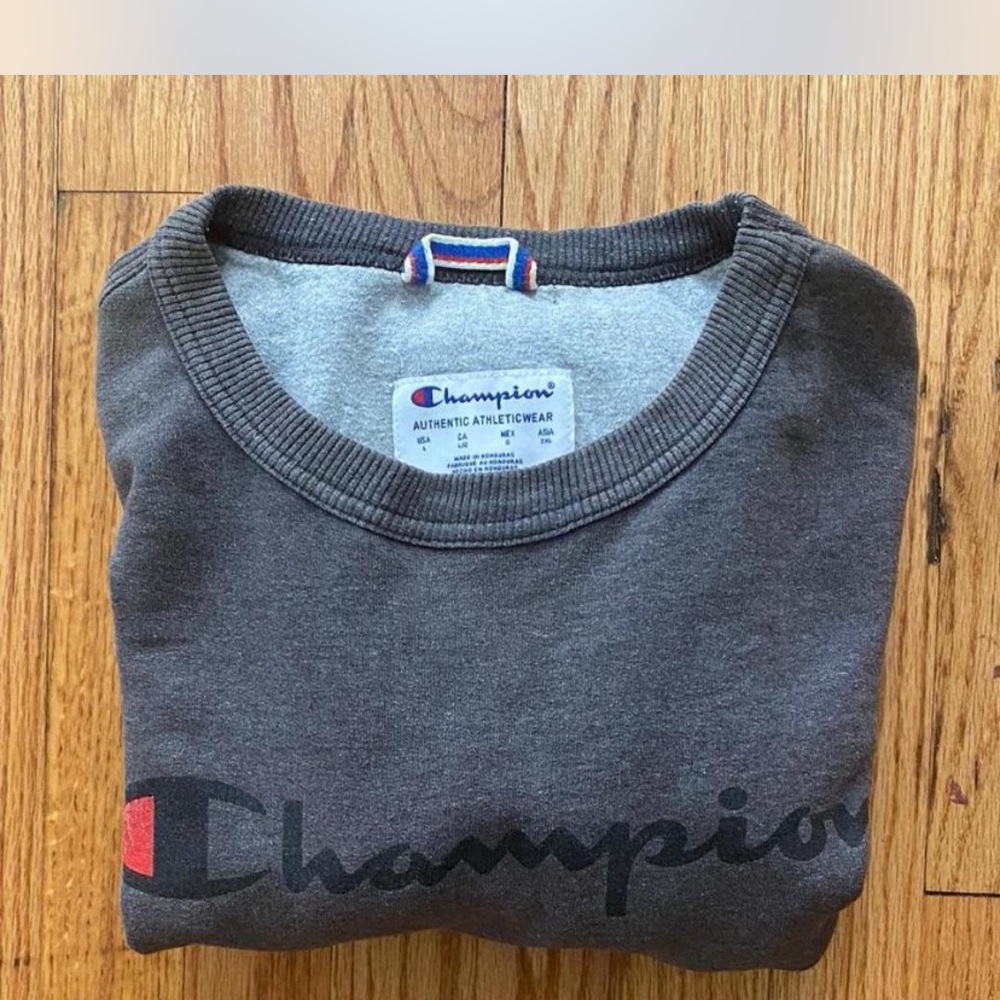 Grey Champion Crewneck Sweater Classic Style